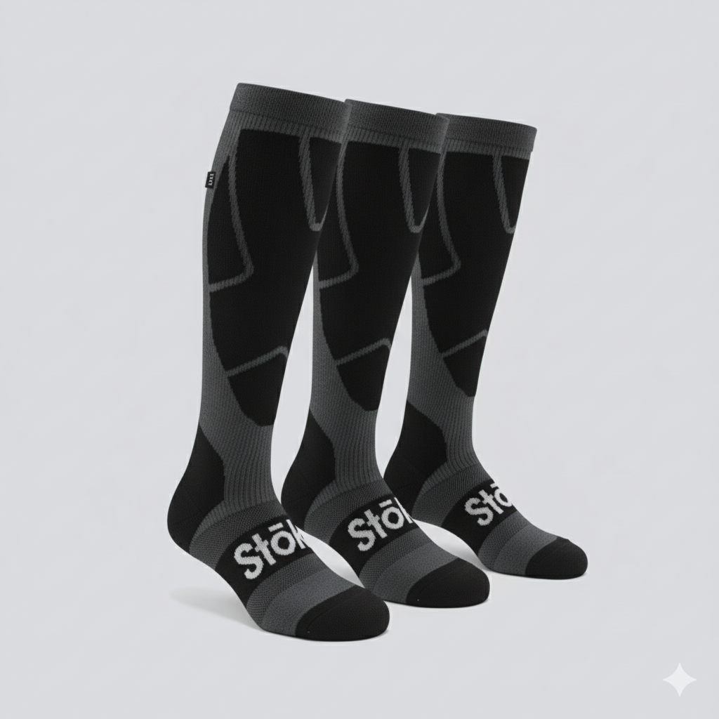 Merino Padded Ski Sock - 3 Pack